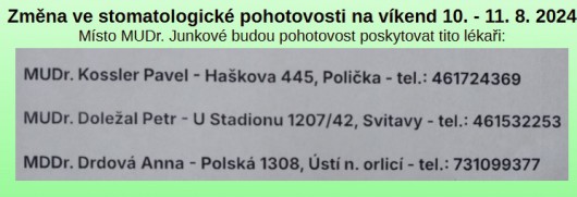 Obrzek: Pohotovost srpen 2024